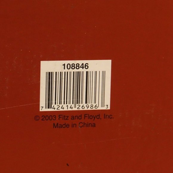 VERY LARGE Fitz and Floyd St Nick Collection Santa Cookie Jar With Box 2003 - Picture 8 of 8